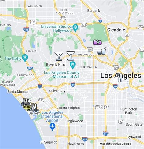 Google Map Of Los Angeles